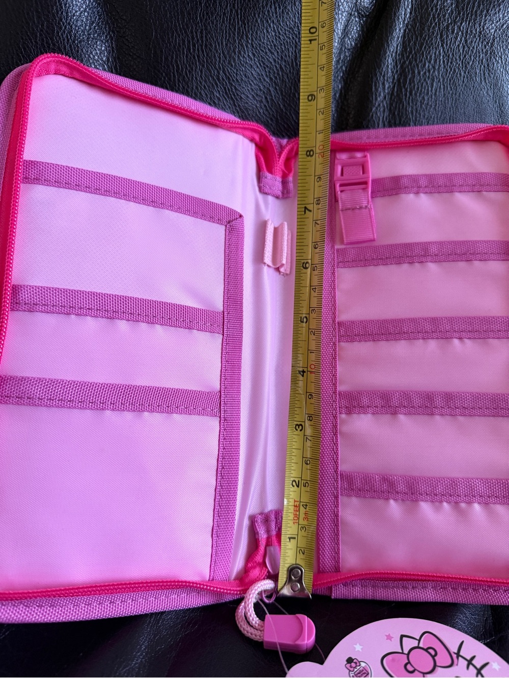 Hello Kitty Pink Sanrio Passport Holder Zippered New - Picture 5 of 6